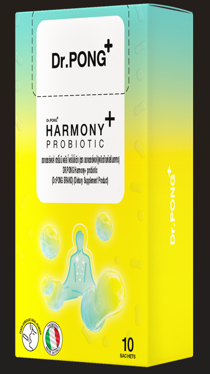 Dr.PONG Harmony Probiotic โพรไบโอติก กรอกปาก จุลินทรีย์ดีบำรุงสมอง