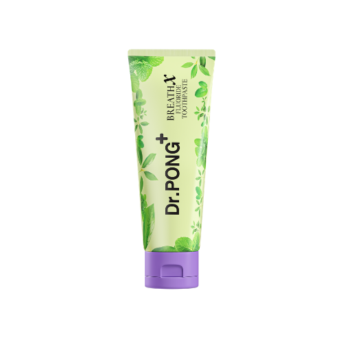 Dr.PONG BREATHX FLUORIDE TOOTHPASTE ยาสีฟัน สูตรลดกลิ่นปาก น้ำลายบูด