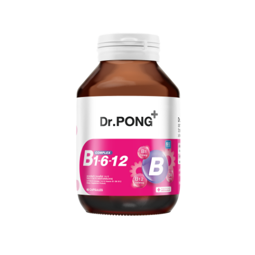 Dr.PONG_B COMPLEX 1-6-12 VITAMIN B1 B6 B12_60Capsules