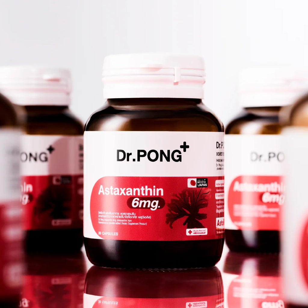 Dr.PONG Astaxanthin 6 mg AstaREAL from Japan แอสตาแซนธิน จากญี่ปุ่น