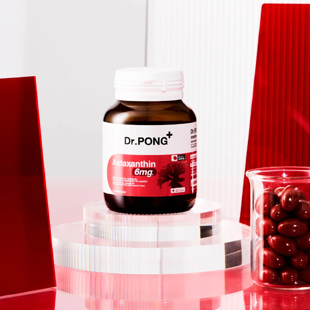 Dr.PONG Astaxanthin 6 mg AstaREAL from Japan แอสตาแซนธิน จากญี่ปุ่น