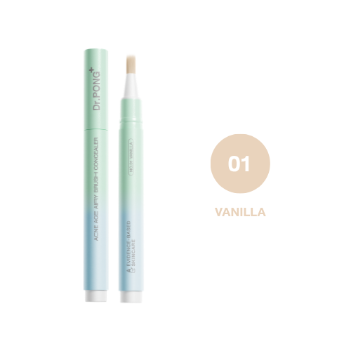 Dr.PONG ACNE ACE AIRY BRUSH CONCEALER คอนซีลเลอร์แต้มสิว กลบรอยสิวเนียนกริบ ไม่อุดตัน มีผลทดสอบงานวิจัย