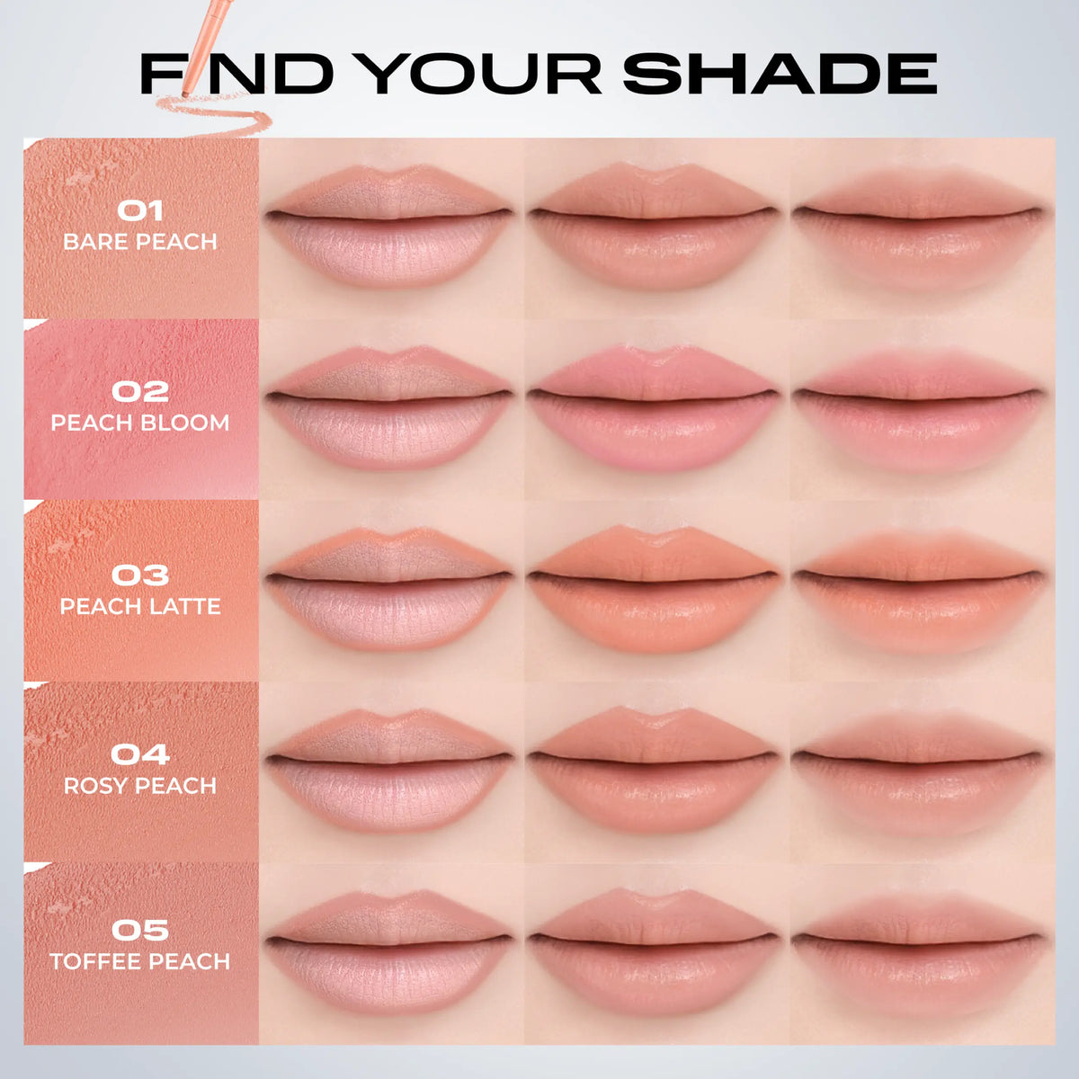 BEAUTILAB_PEACH PERFECT STAY LIP LINER_NO.01_0.16g