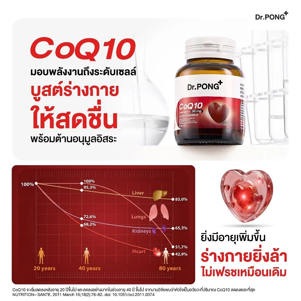 Dr.PONG_CoQ10 30 mg Coenzyme Q10 plus vitamin E_30Tablets