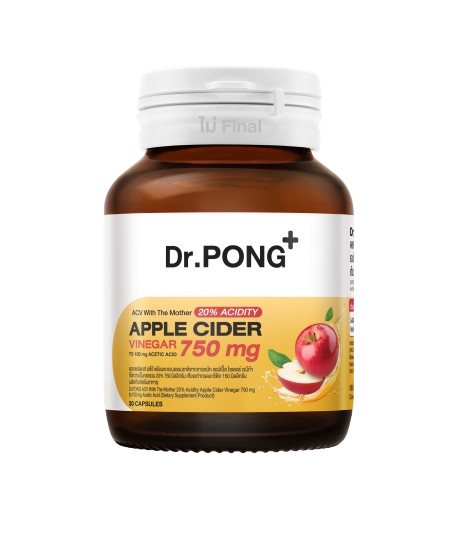 Dr.PONG_20%ACV APPLE CIDER VINEGAR 750 MG_30Capsules
