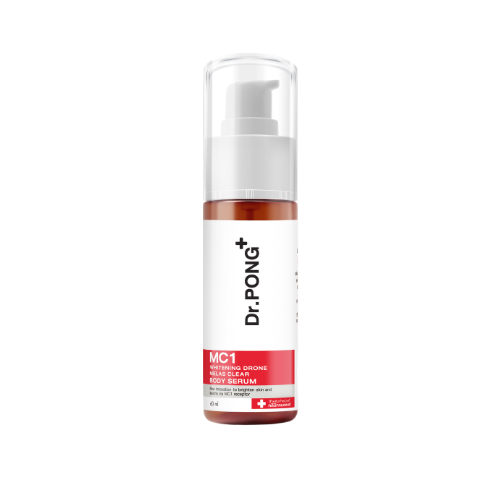 Dr.PONG MC1 WHITENING DRONE MELAS CLEAR BODY SERUM เซรั่มผิวกาย สำหรับ ฝ้ากระ จุดจ่างดำ 60ml.