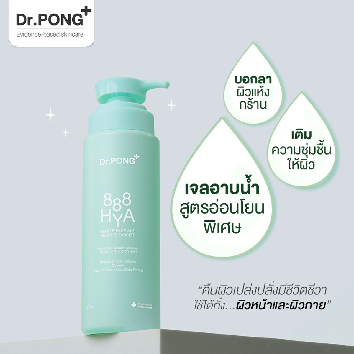 Dr.PONG_888 HYA GENTLE FACE AND BODY CLEANSER_275ml