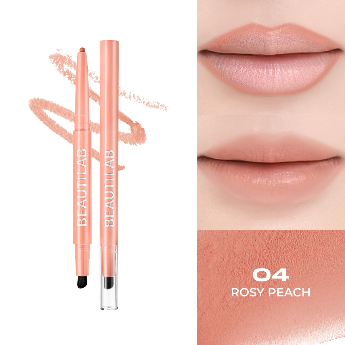 BEAUTILAB_PEACH PERFECT STAY LIP LINER_NO.04_0.16g
