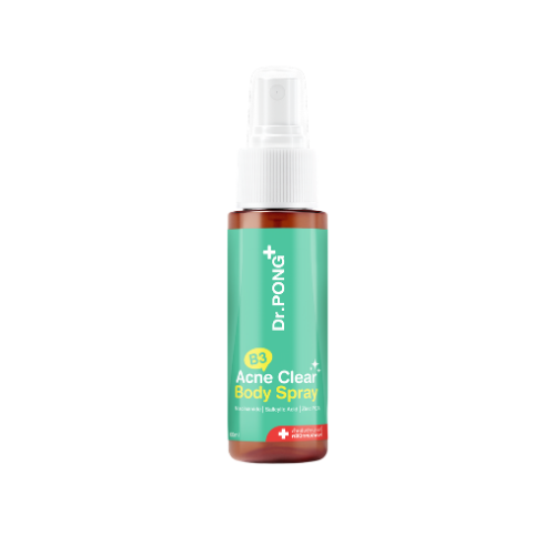 Dr.PONG B3 Acne Clear Body Spray สเปรย์ฉีดสิวที่หลัง และลำตัว 60 ml