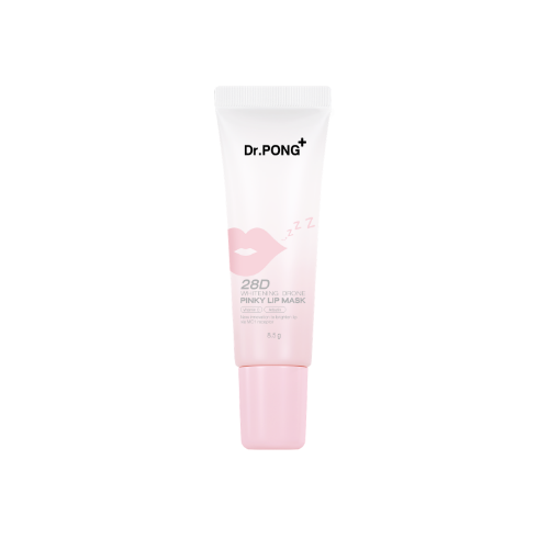Dr.PONG 28D Whitening Drone Pinky Lip Mask (หลอด) ลิปมาสก์แก้ปากคล้ำ ปากชมพู ดูอวบอิ่ม
