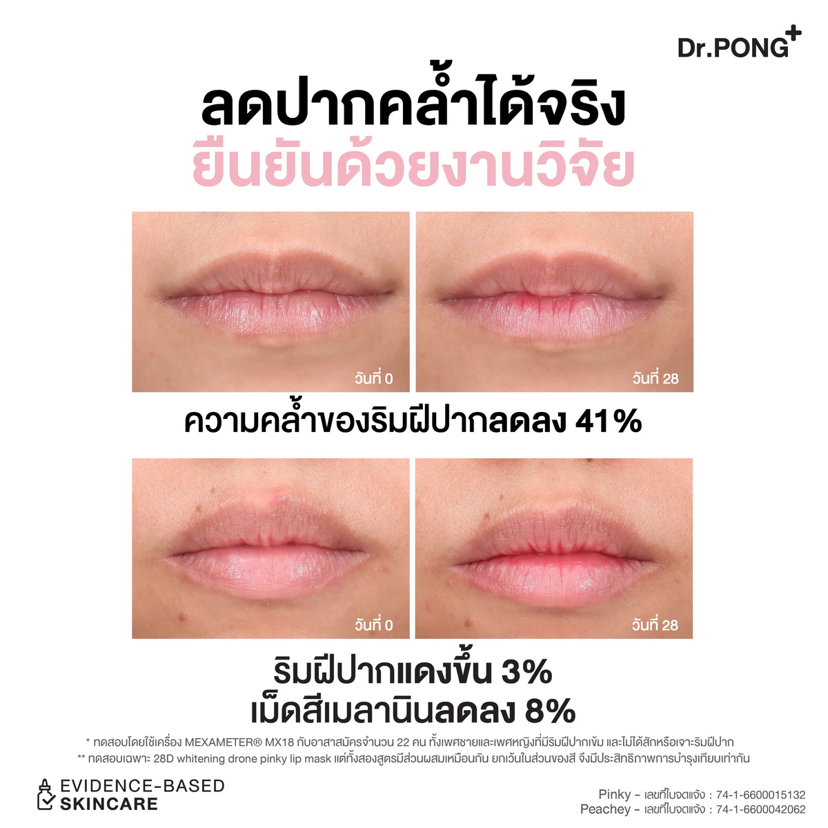 Dr.PONG_28D WHITENING DRONE LIP MASK_PEACHY_8.5g