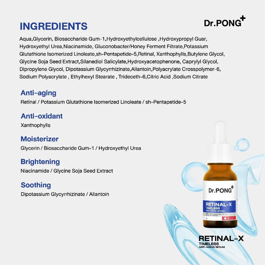 Dr.PONG RETINAL-X TIMELESS ANTI-AGING SERUM 15 ml.
